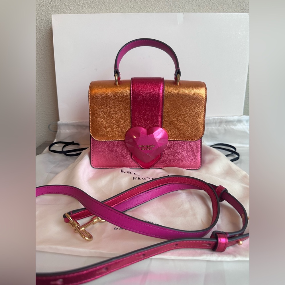 Kate Spade Metallic Colorblocked Mini Top Handle Crossbody Bag
